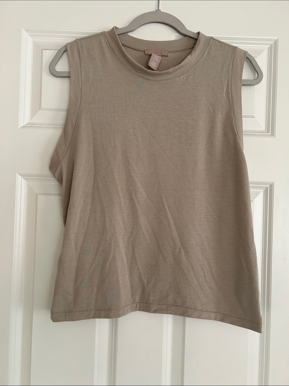 H&M Taupe Crewneck Muscle Tee XL